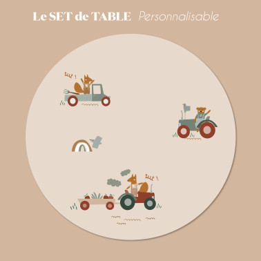 SET DE TABLE TRACTEUR