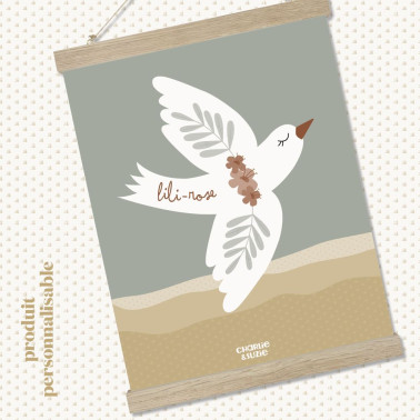 Affiche Oiseau Liberté-Lili Rose