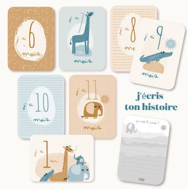 Coffret de cartes de naissance Isidore