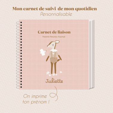 Carnet de liaison Faon liberty - 54 pages