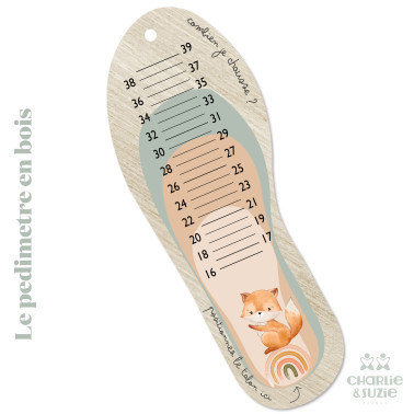 Toise pédimètre en bois Forêt Renard