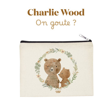 Pochette zippée Famille ours