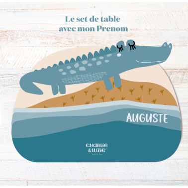 Set De Table Isidore l'alligator