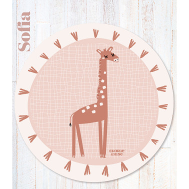 Tapis Protection Rond Girafe