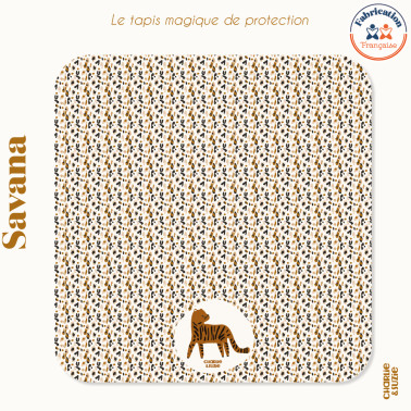 Tapis carré Motif Savana Graou