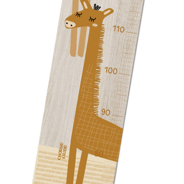 Toise en Bois girafes Isidore Caramel