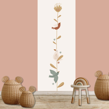Lé unique papier peint - Motif Lili-Rose