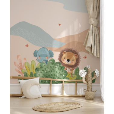 Papier peint panoramique Little Jungle