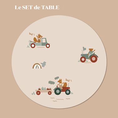 Set de table Tracteur