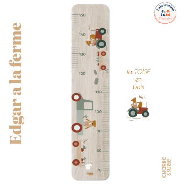 Toise en Bois Le Tracteur