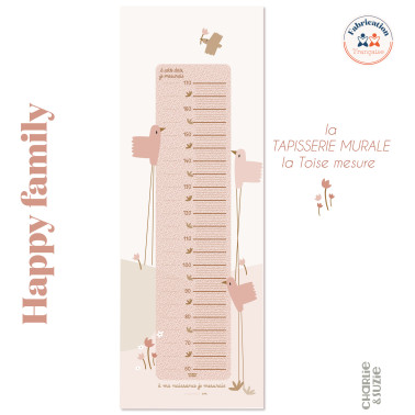 Toise en papier peint à tapisser Bird Vichy - Combien Je Mesure ?