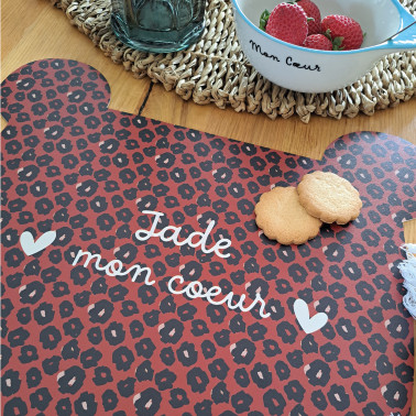 Set De Table Ours Mon Coeur Graou