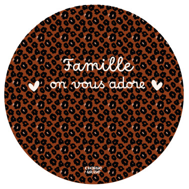 Set De Table Famille on vous adore Graou