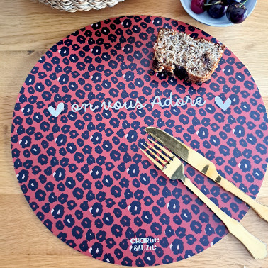 Set De Table On vous adore Graou