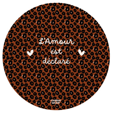 Set De Table L'amour est déclaré rond Graou
