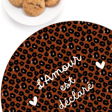 Set De Table L'amour est déclaré rond Graou