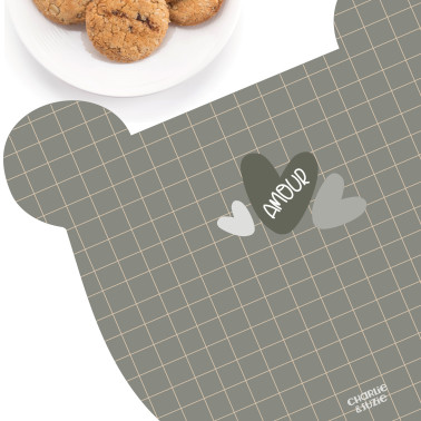 Set De Table  Jade Ours - Carreau Kaki 