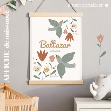 Affiche - Floral Amour de mon coeur