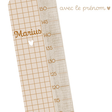 Toise en Bois Carreaux maté