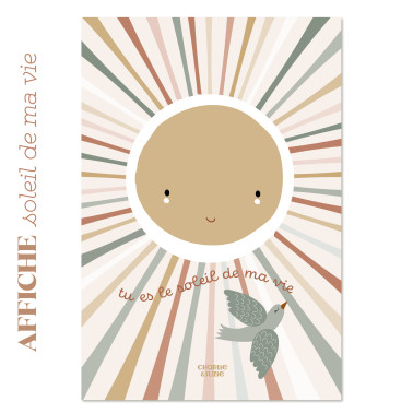 Affiche "Tu es le soleil de ma vie" - Lili-Rose