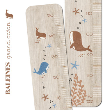 Toise en Bois 3 baleines