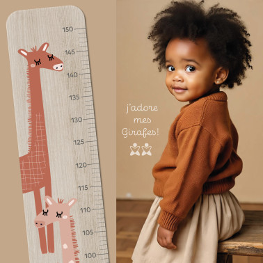 Toise en Bois Sofia Xxl Girafe