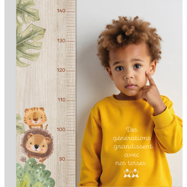 Toise en Bois Jungle Lion