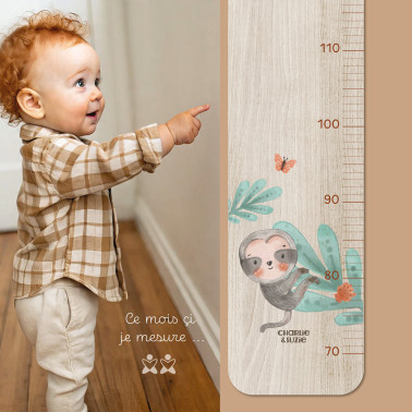 Toise en Bois Jungle Paresseux