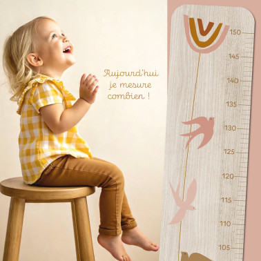 Toise en bois Hirondelle Red Poppies