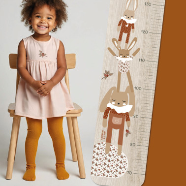 Toise en bois 3 lapins Graou