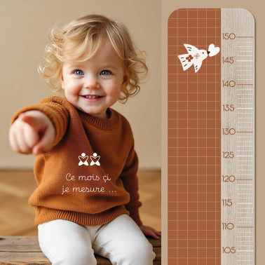 Toise en Bois Emma - Carreau Sienna 