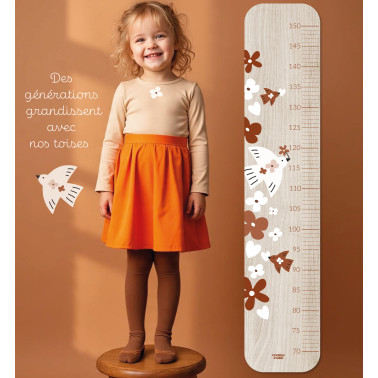 Toise en Bois Emma - Oiseau Liberté 