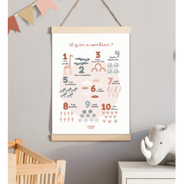 Affiche Compter Animaux Sofia