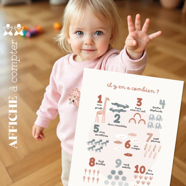 Affiche Compter Animaux Sofia