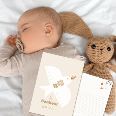 Lot de 6 cartes "Événements heureux" Oiseaux Liberty