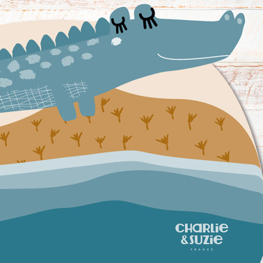 Set de table Isidore l'alligator