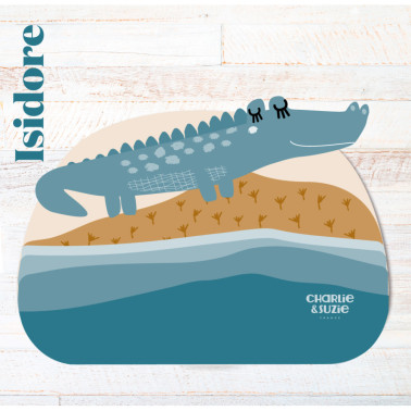 Set de table Isidore l'alligator