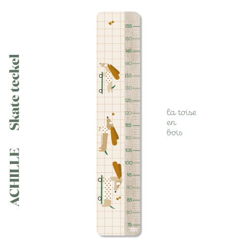 Toise en bois SKATE ACHILLE CARREAUX
