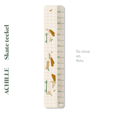 Toise en bois SKATE ACHILLE CARREAUX