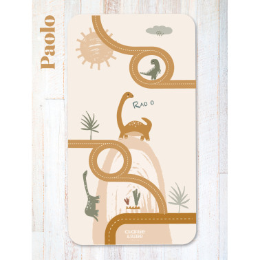 TAPIS NOMADE DE JEU ROUTE DINO PAOLO