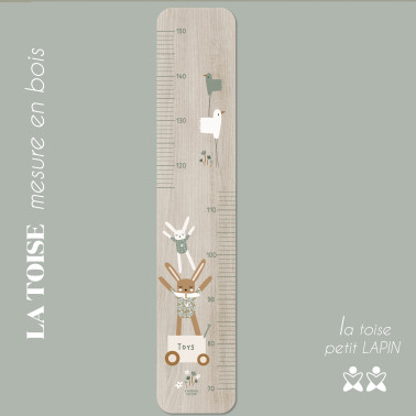 Toise en bois Lapin doudou